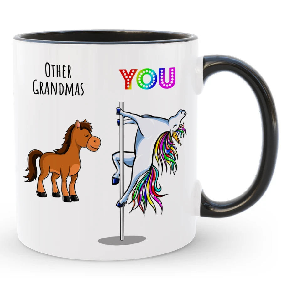 Custom Funny Grandma Coffee Mug with Name, Grandma Gag Mug