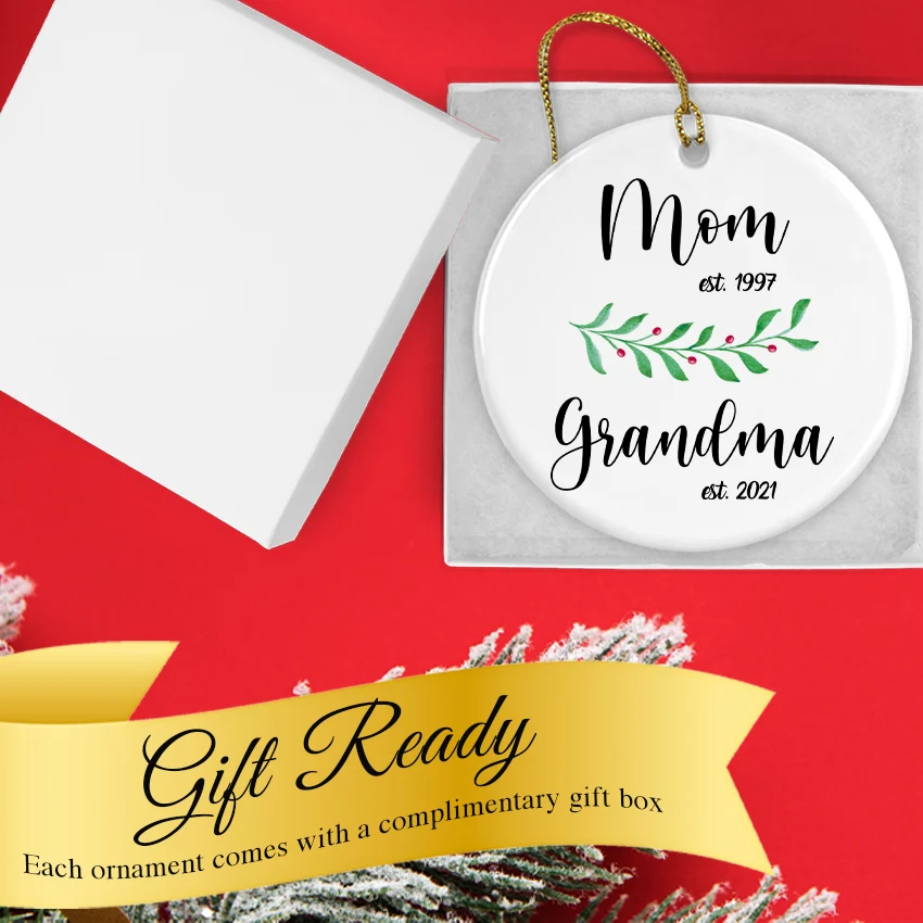Personalized Grandma Christmas Ornament