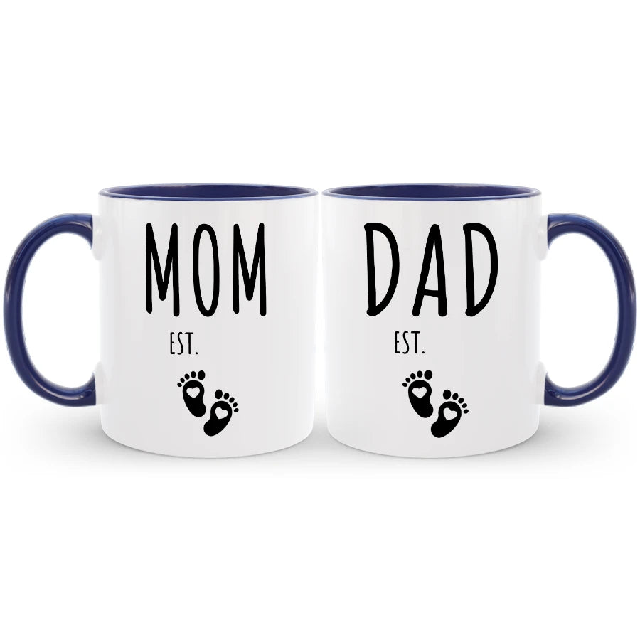 Personalized Parents to Be Mug Set for New Mom & Dad