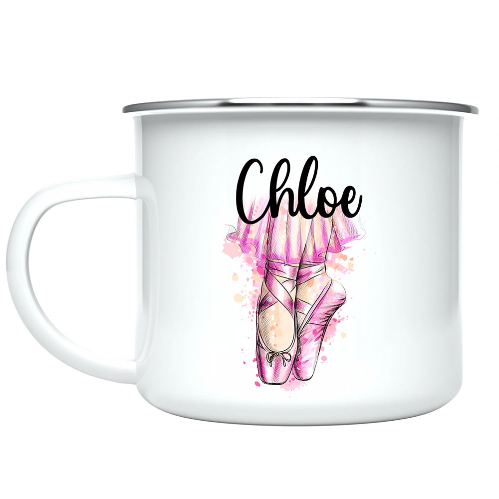 Custom Kids Mug, Ballet Girl Hot Chocolate Toddler Mug