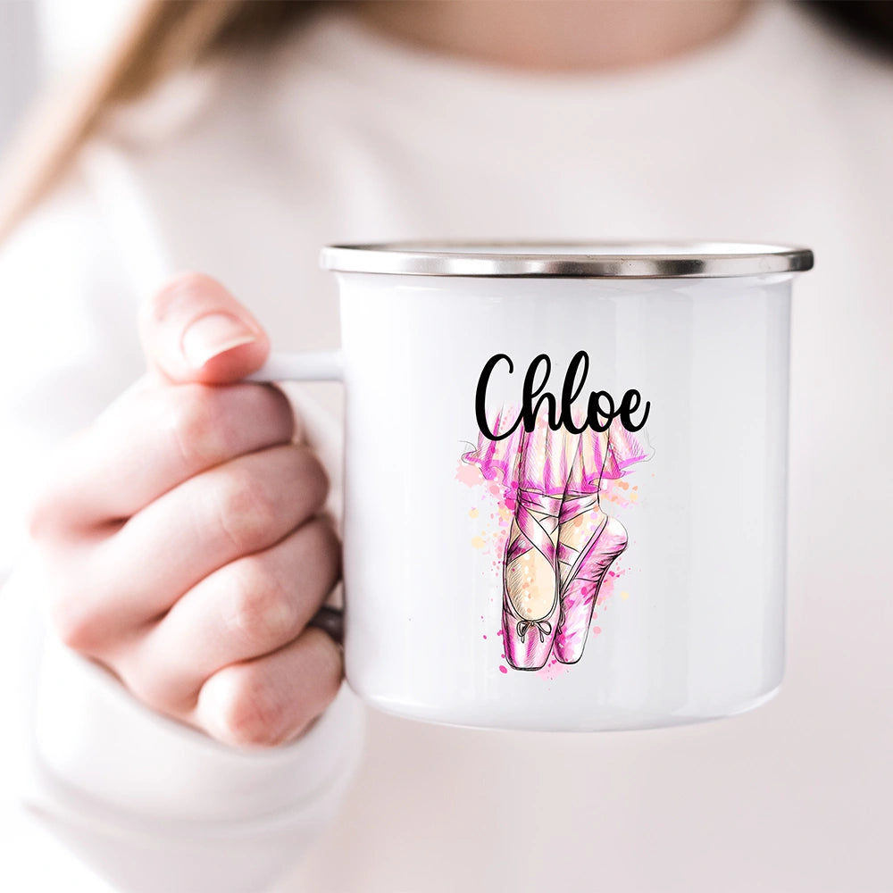 Custom Kids Mug, Ballet Girl Hot Chocolate Toddler Mug