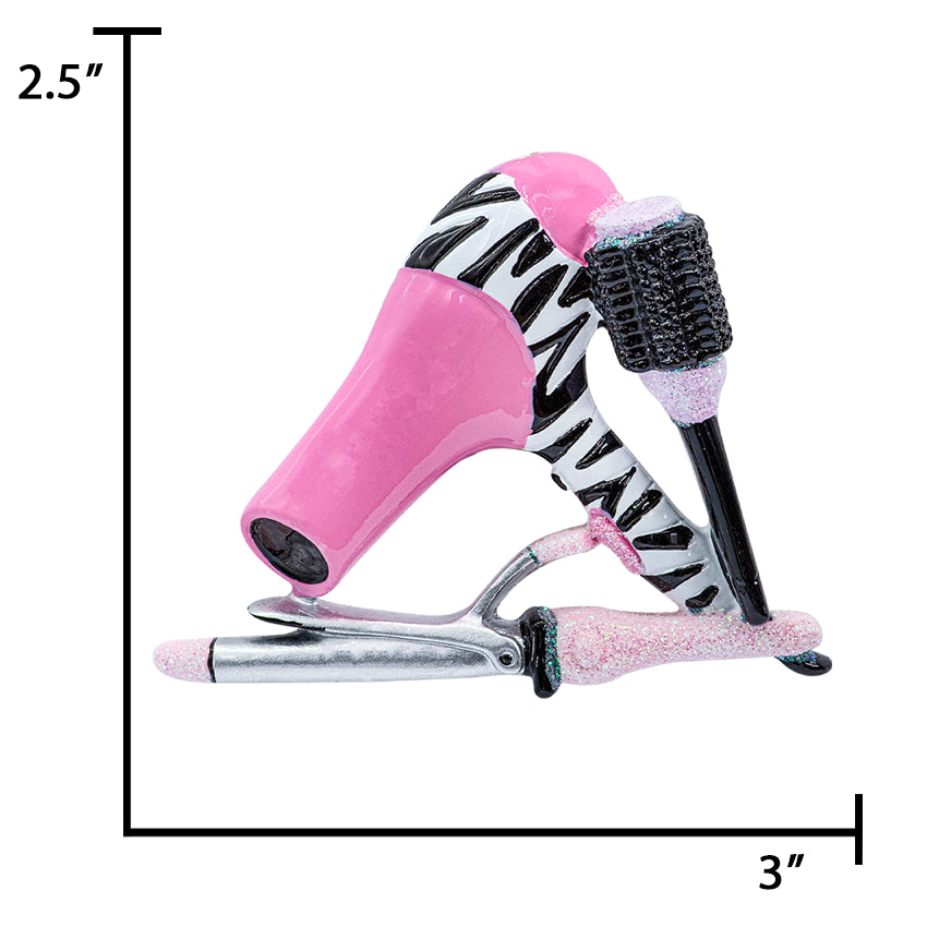 Personalized Hairdresser Christmas Ornament - Hair Dryer & Straightener