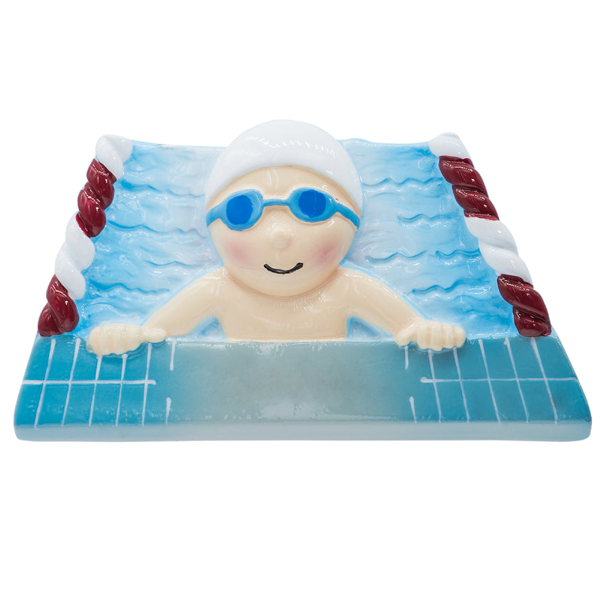 Personalized Swimming Christmas Ornament / Swimmer Boy 2025