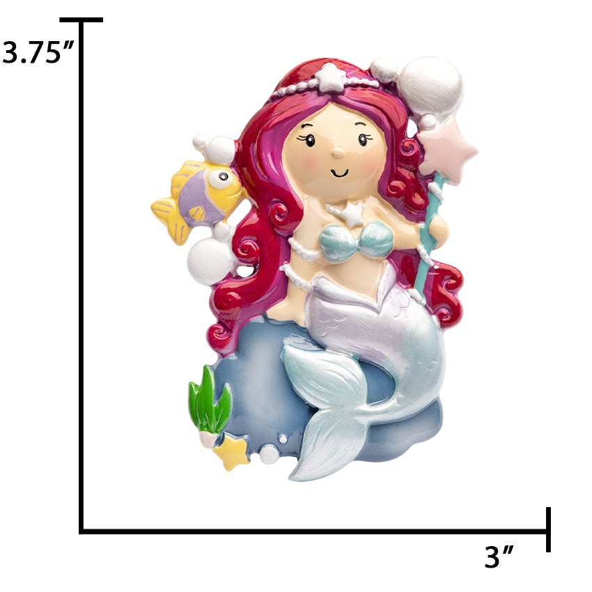 Mermaid Christmas Ornament Personalized Gift For Kids