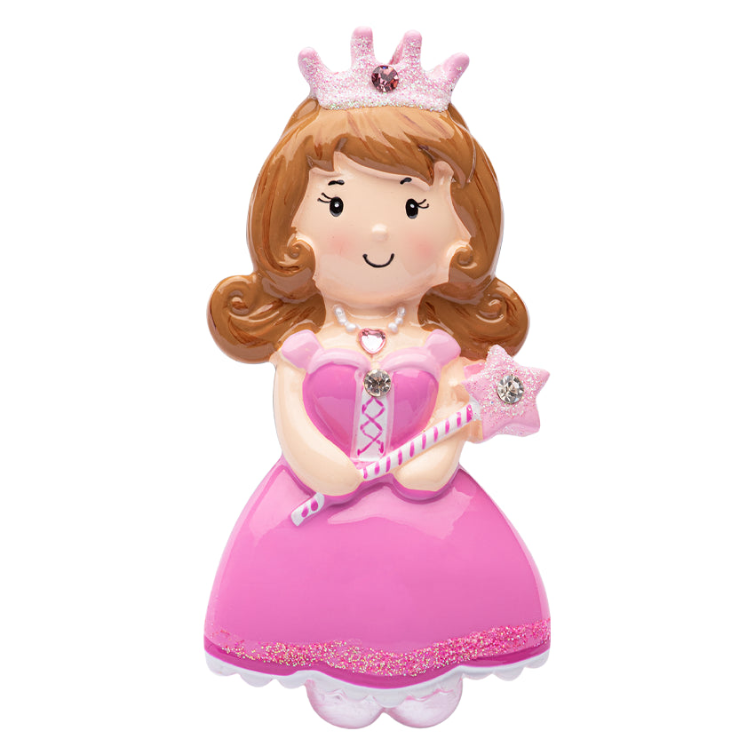 Personalized Princess Girl Christmas Ornament
