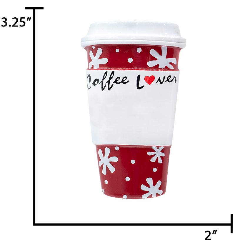 Personalized Coffee Mug Christmas Ornament For Coffee Lovers