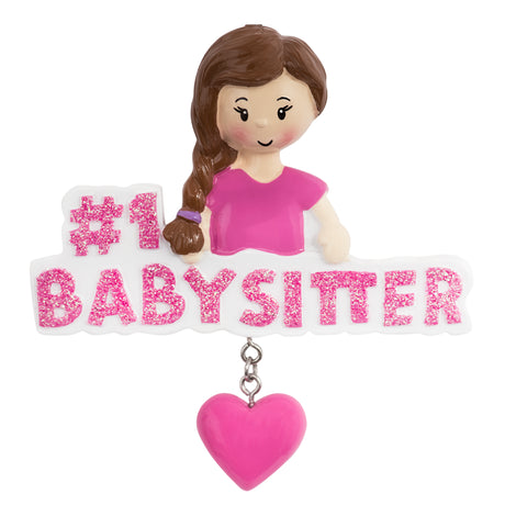 Personalized Babysitter Christmas Ornament / #1 Babysitter