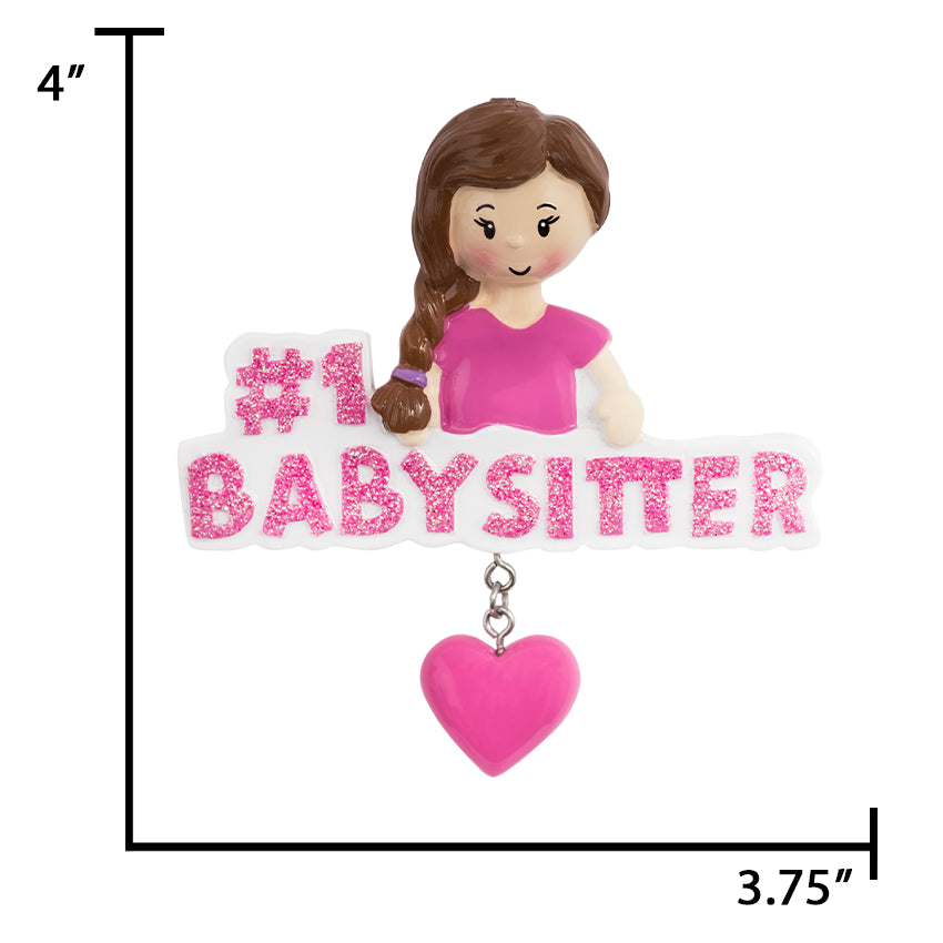 Personalized Babysitter Christmas Ornament / #1 Babysitter