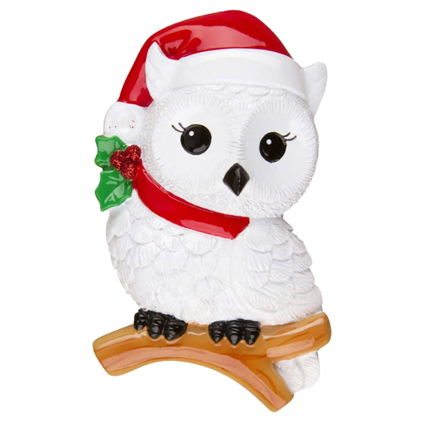 Personalized Owl Christmas Ornament