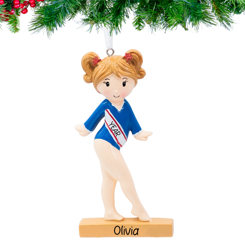 Personalized Gymnastics Christmas Ornament - Gymnast Girl 2025