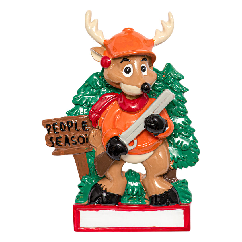 Personalized People Season Hunting Christmas Ornament