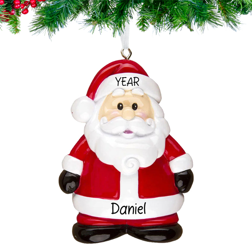 Personalized Santa Ornament for Christmas Tree