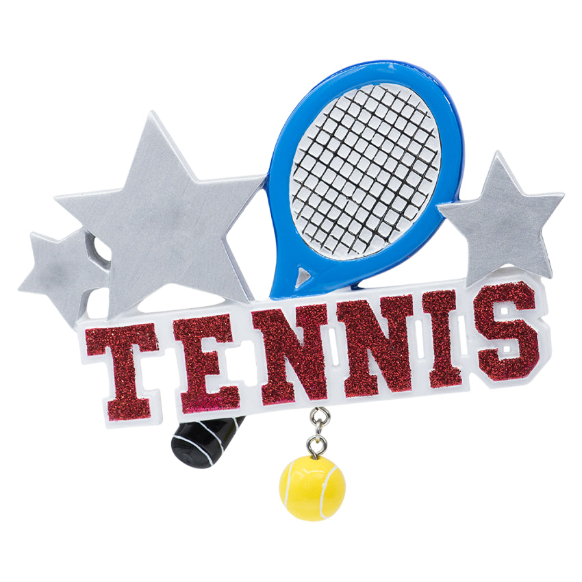 Custom Tennis Racket Christmas Ornament