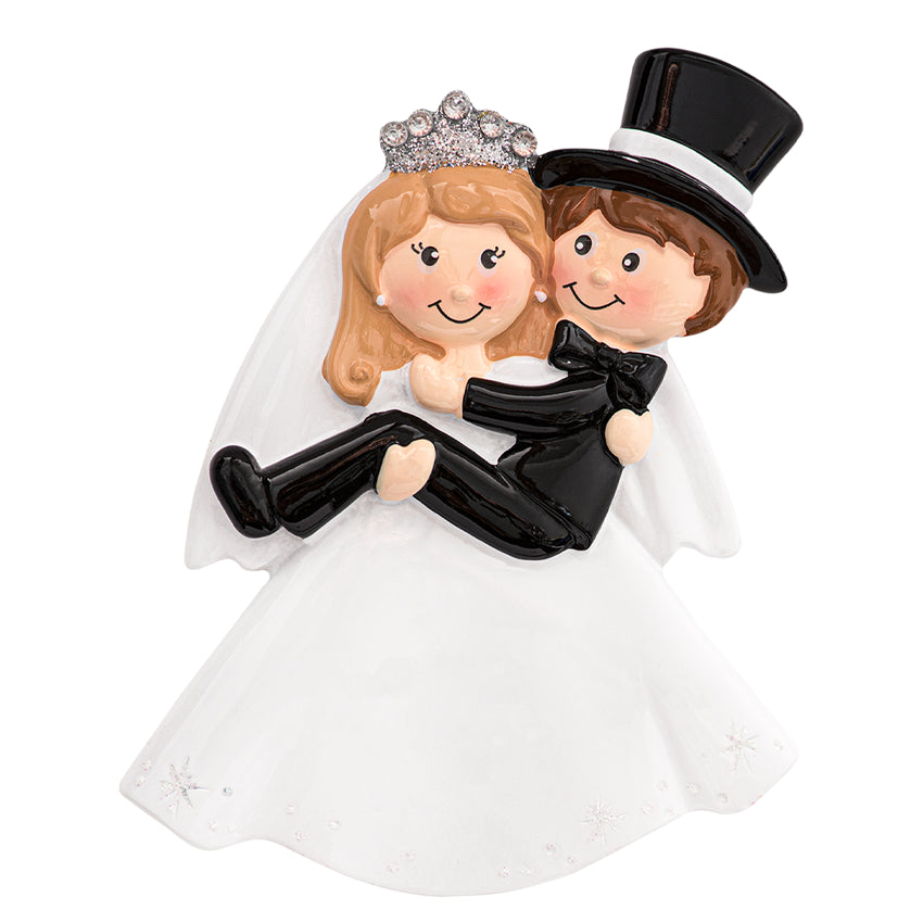 Personalized First Christmas as Mr and Mrs Ornament