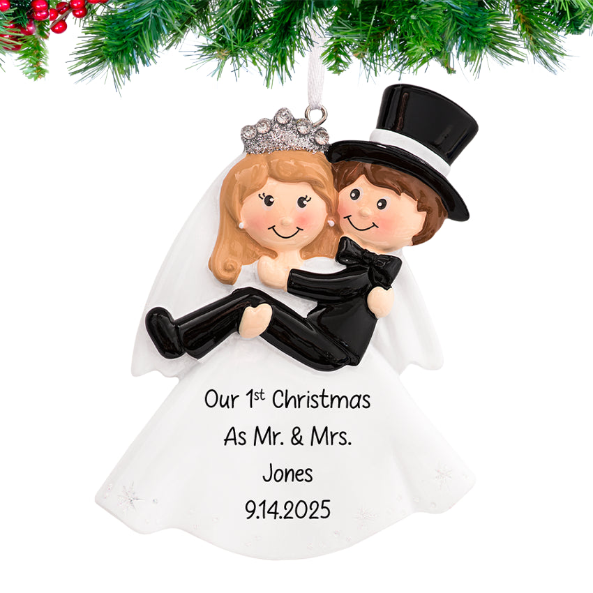 Our 1st Chrismas As MR. & Mrs. & Date Ornament