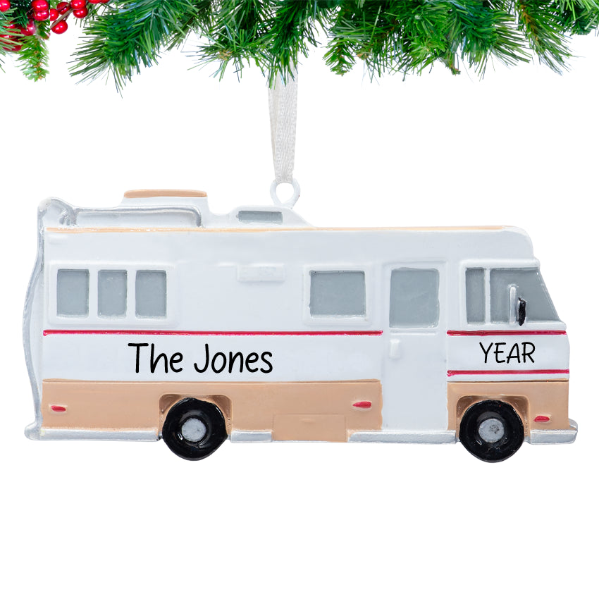 Personalized RV Christmas Ornament