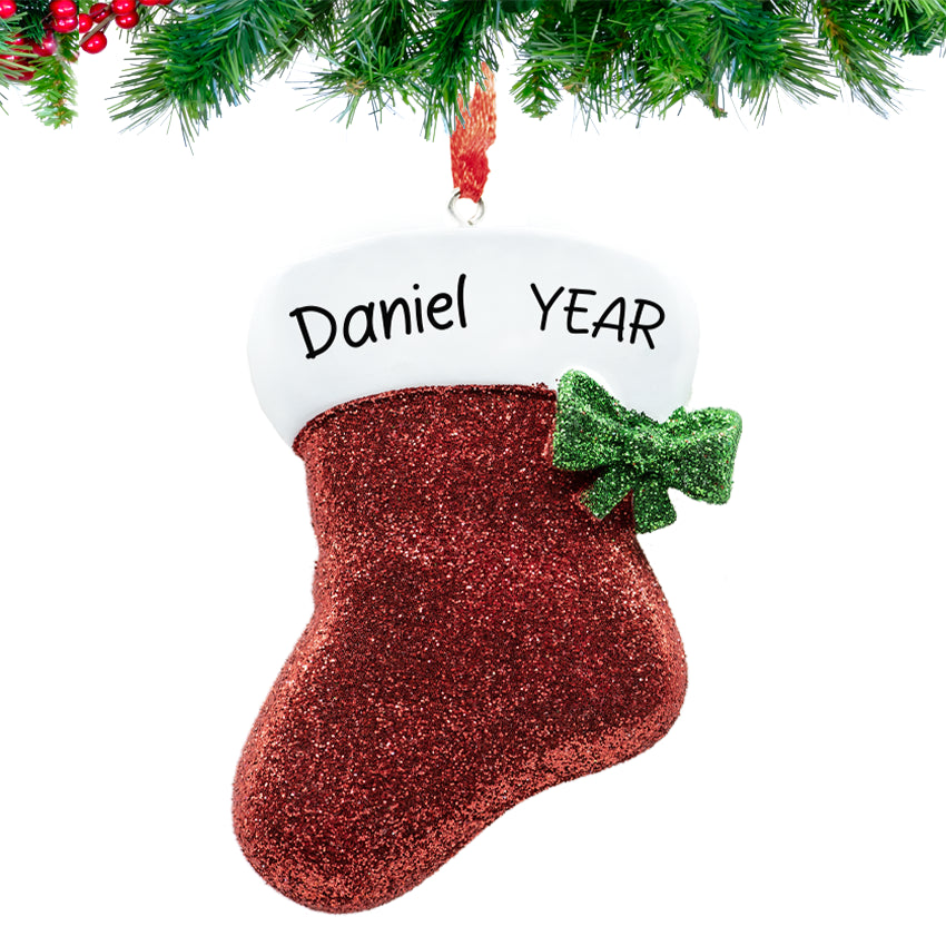 Personalized Stocking Ornament for Christmas Tree