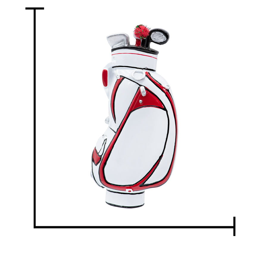 Personalized Golf Bag and Irons Christmas Ornament