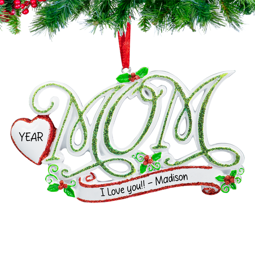 Personalized Mom Ornament for Christmas Tree