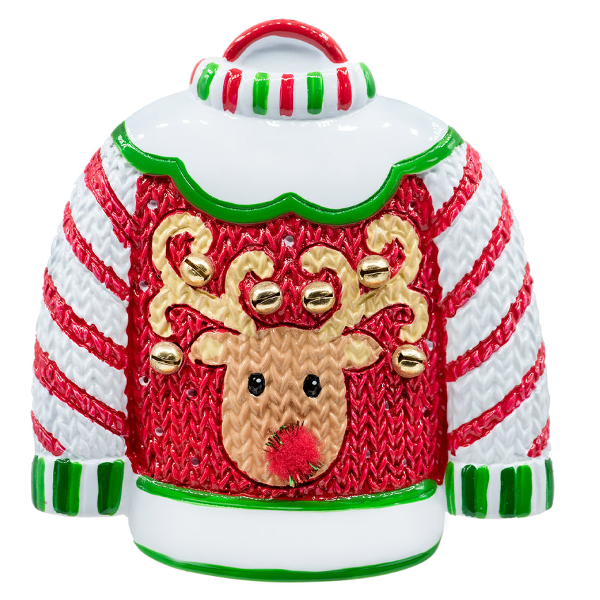 Personalized Ugly Sweater Christmas Ornament