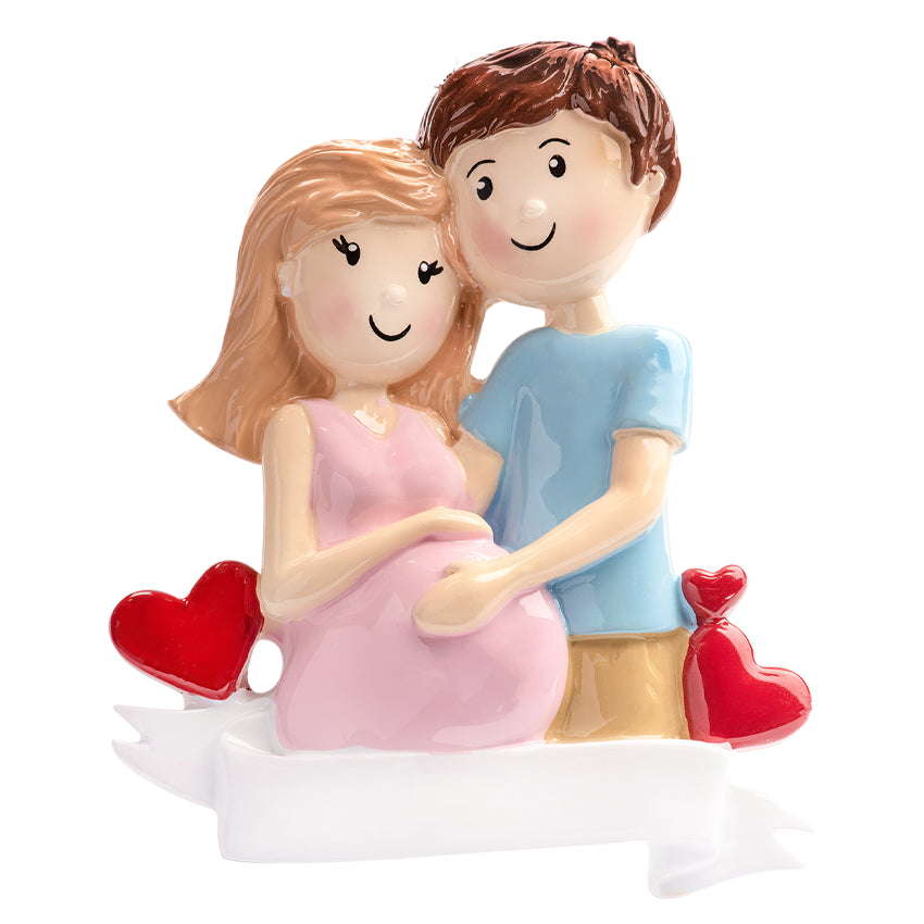 Personalized Pregnancy Christmas Ornament – Expecting 2025