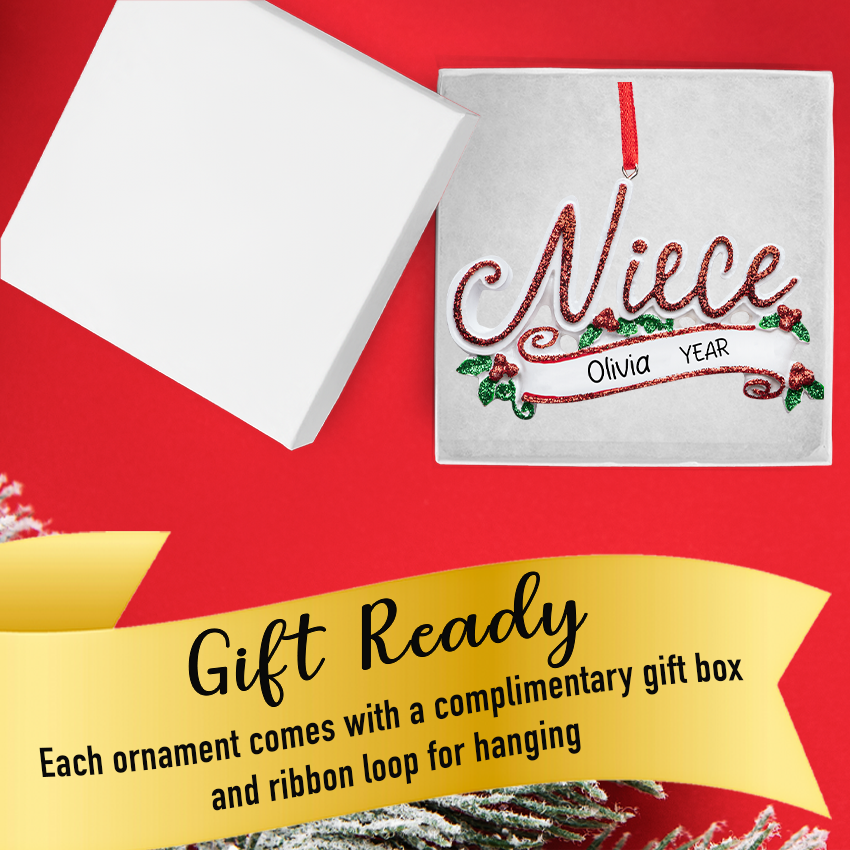 Personalized Niece Christmas Ornament