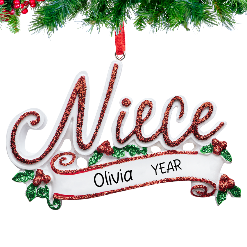 Personalized Niece Christmas Ornament