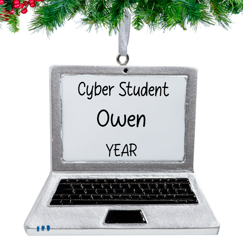Personalized Laptop Christmas Ornament