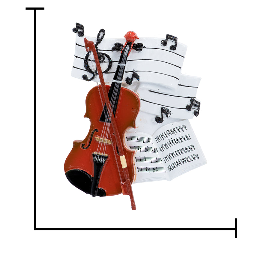 Personalized Violin Christmas Ornament - Musical Instrument Gift