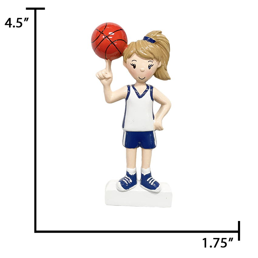 Custom Basketball Girl Christmas Ornament