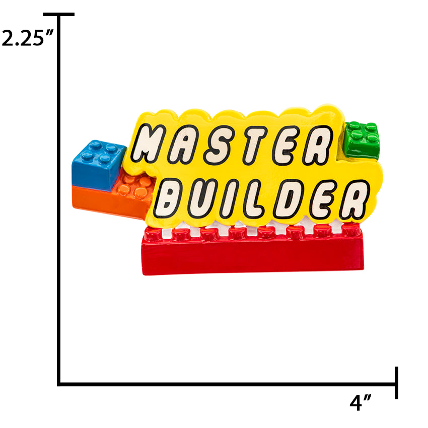Personalized Master Builder Christmas Ornament