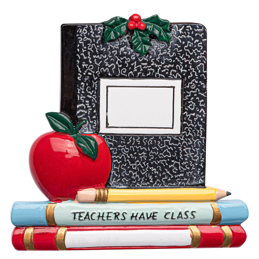 Personalized Teachers Have Class Christmas Ornament