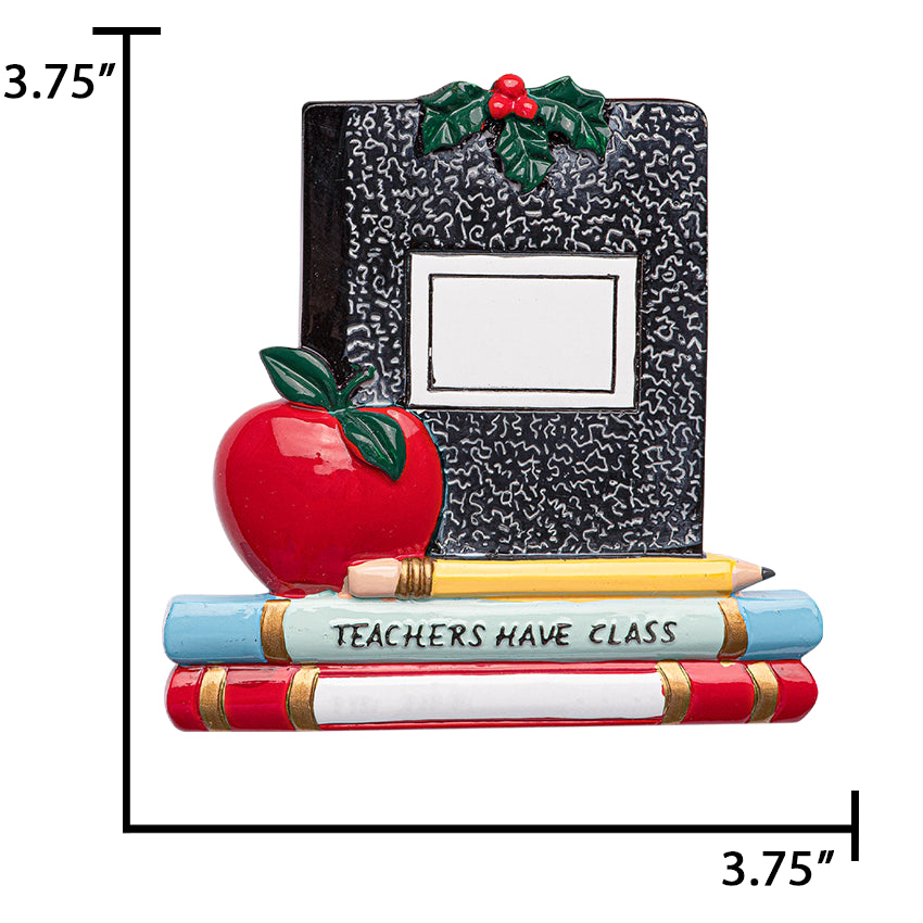 Personalized Teachers Have Class Christmas Ornament