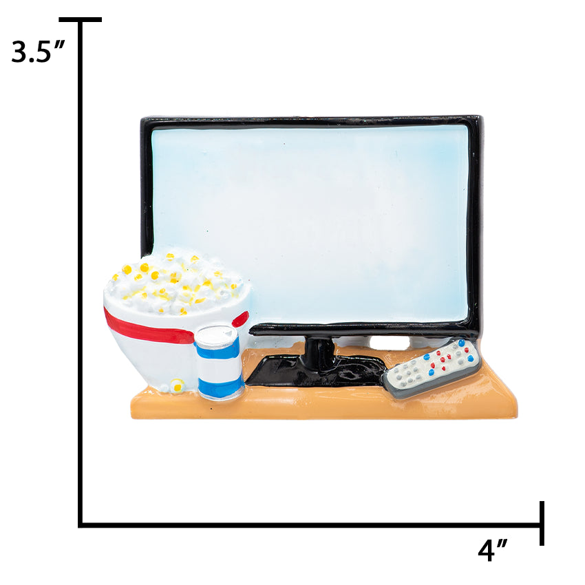 Personalized Television Christmas Ornament