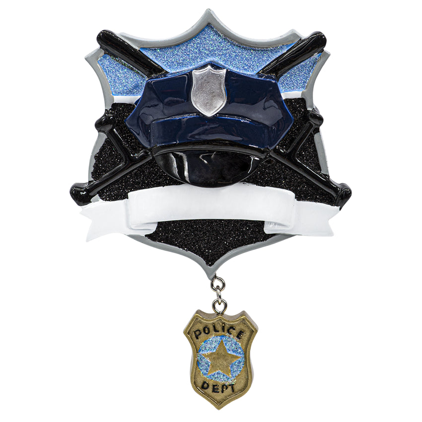 Personalized Policeman Christmas Ornament