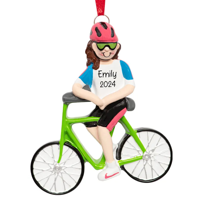 Personalized Bicycle Christmas Ornament 2025