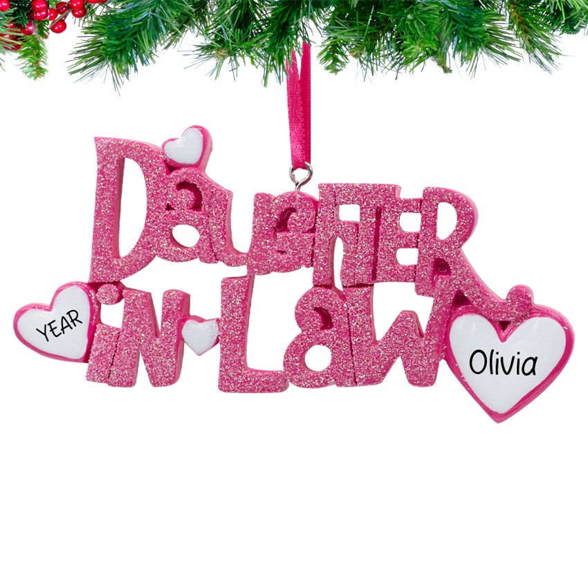 Personalized Daughter in Law Christmas Ornament