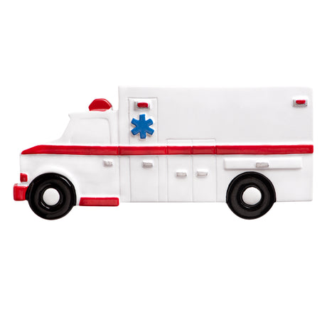 Personalized Ambulance Christmas Ornament