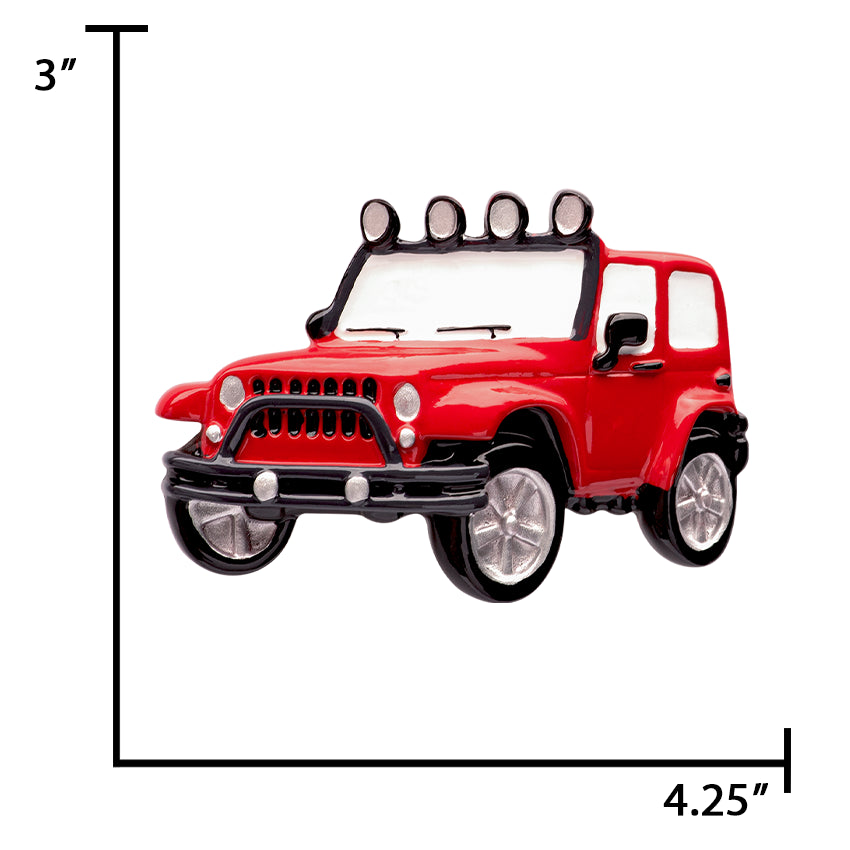Custom 4X4 Christmas Ornament Off-Road / SUV Car
