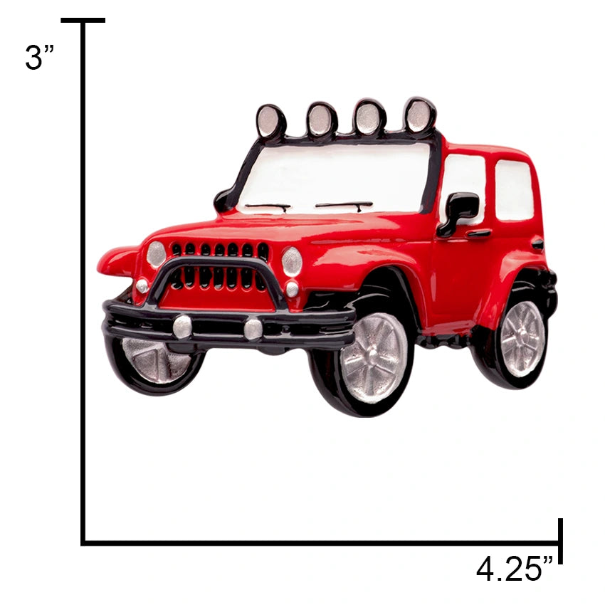 Custom 4X4 Christmas Ornament Off-Road / SUV Car