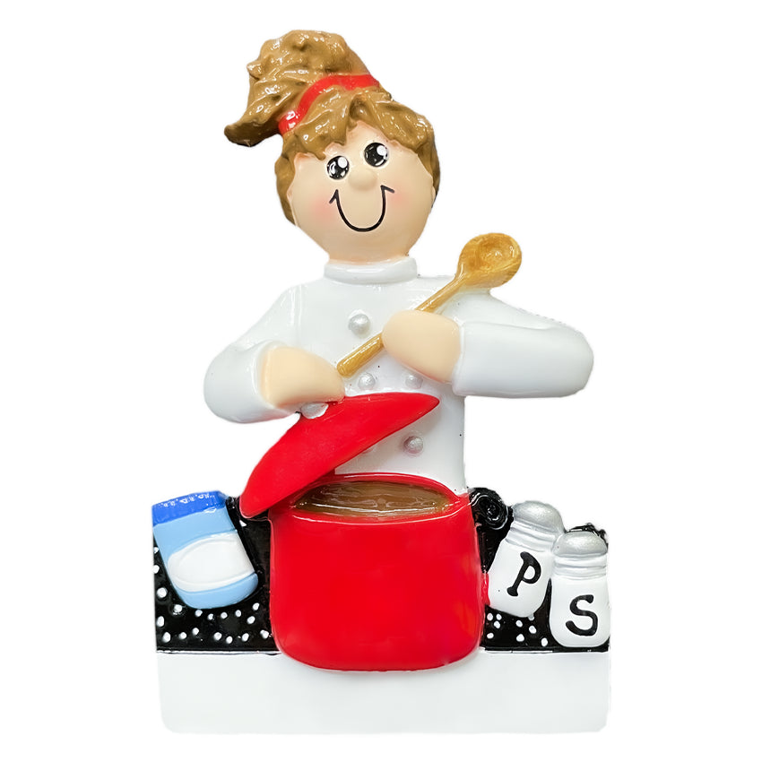 Personalized Cooking Christmas Ornament - Best Cook Chef