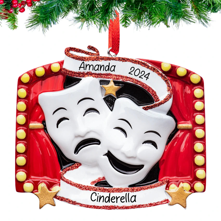 Personalized Theater Christmas Ornament