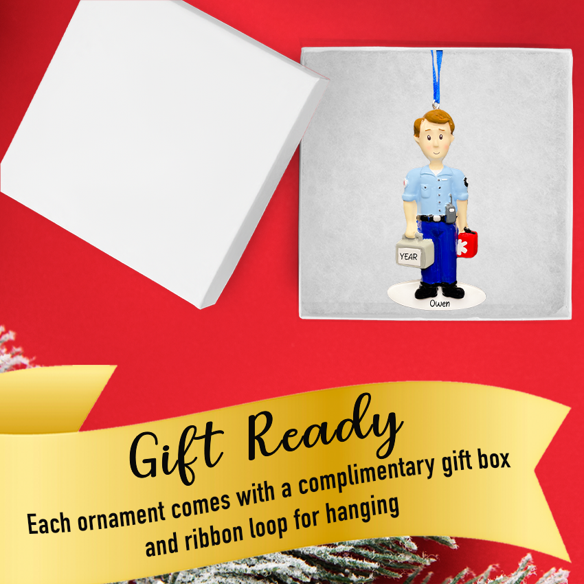 Personalized First Responder Christmas Ornament