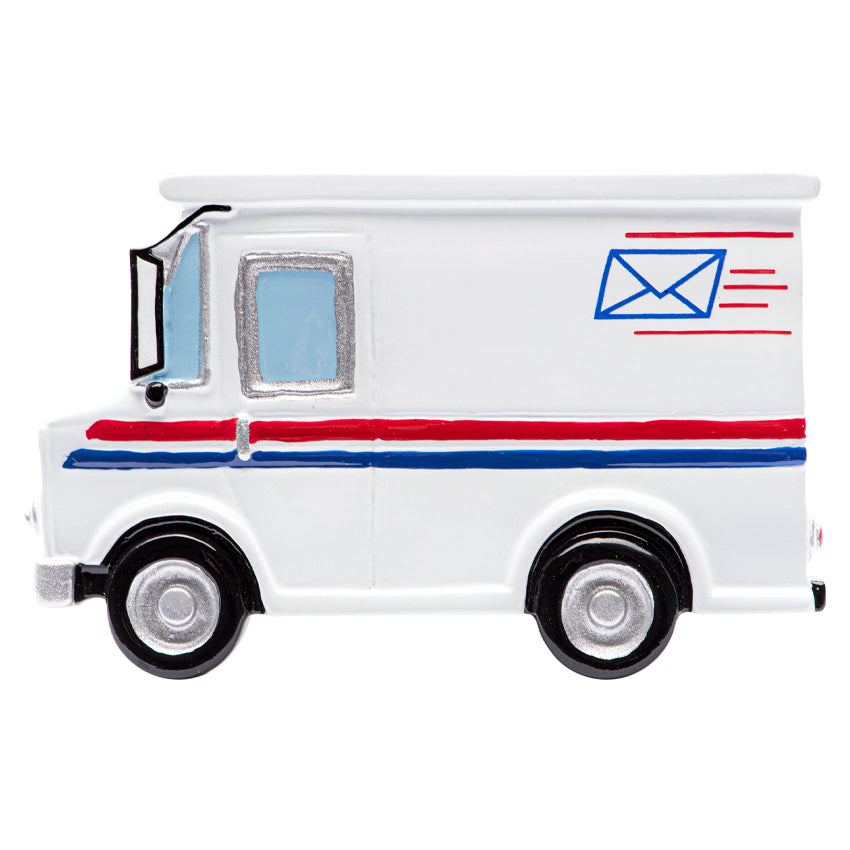 Personalized Mail Truck Christmas Ornament