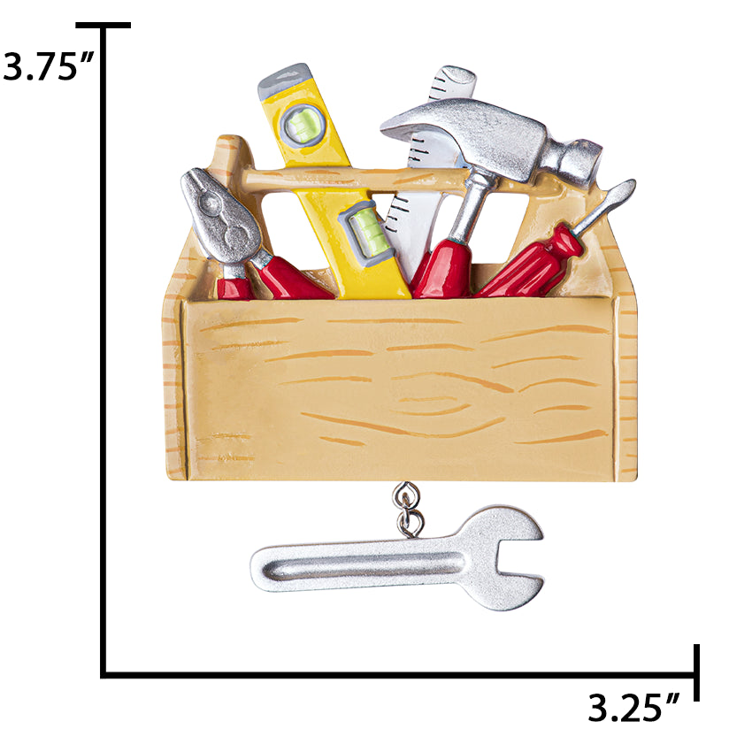 Personalized Tool Box Christmas Ornament