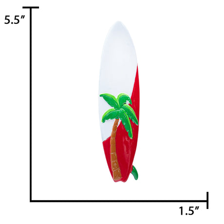 Personalized Surfboard Christmas Ornament