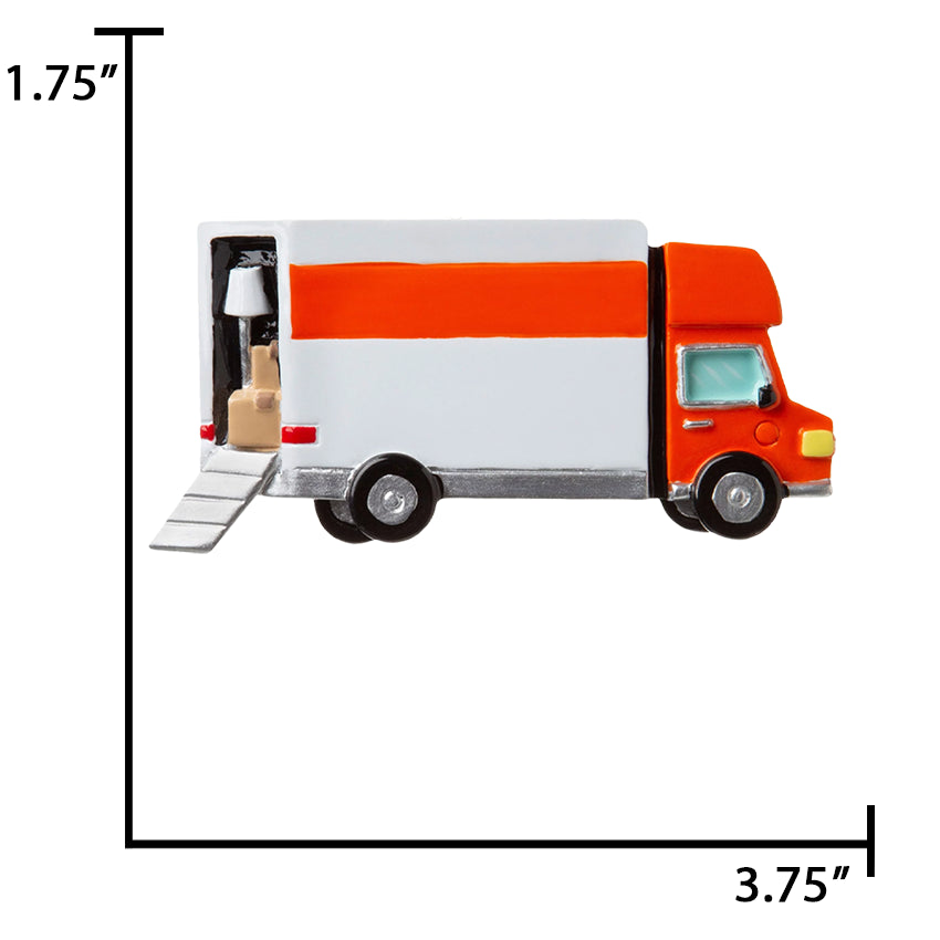 Personalized Moving Van Christmas Ornament