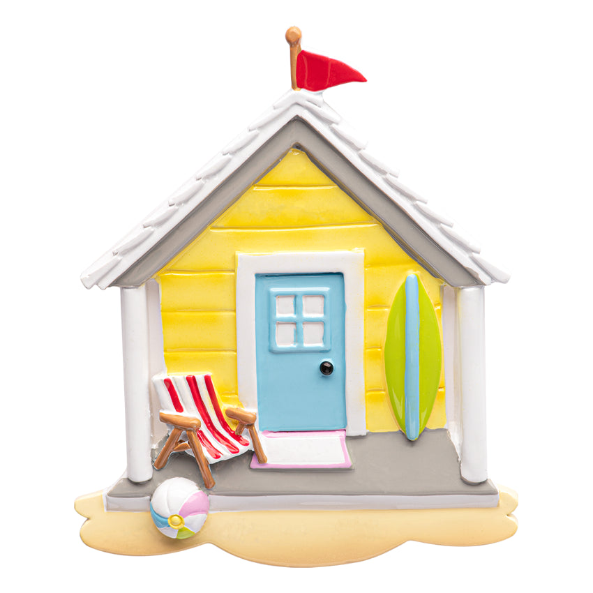 Personalized Beach House Christmas Ornament