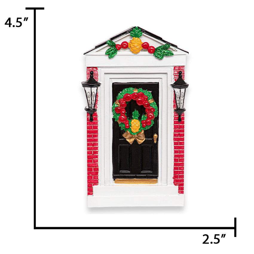 Personalized New Home / Colonial Door Christmas Ornament