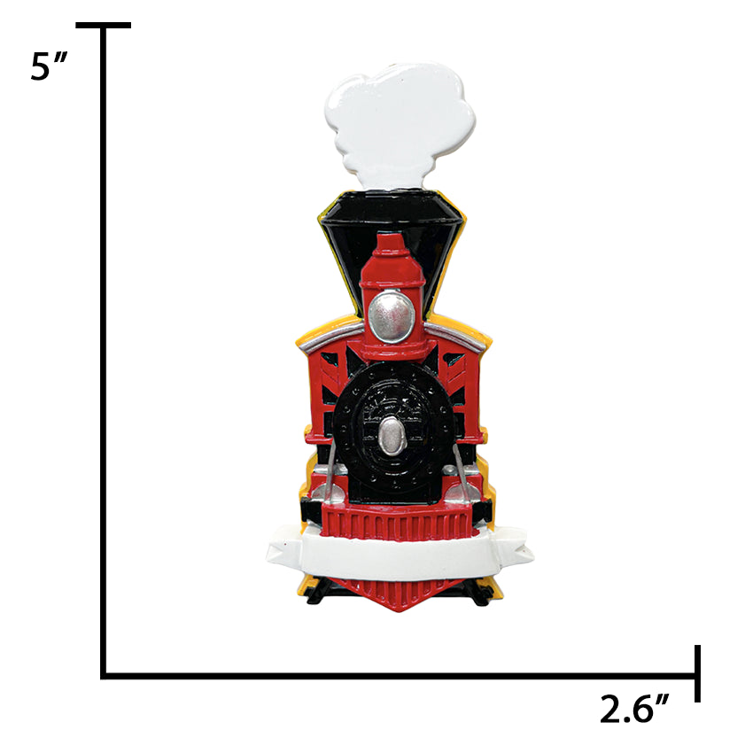 Personalized Train Christmas Ornament - Choo Choo Locomotive